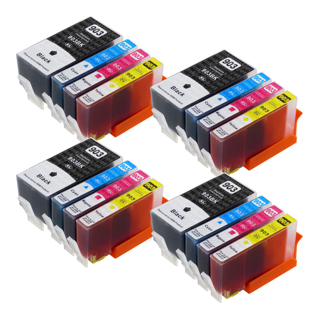 Huismerk HP 903XL Inktcartridge Multipack (4 zwart + 12 kleuren)