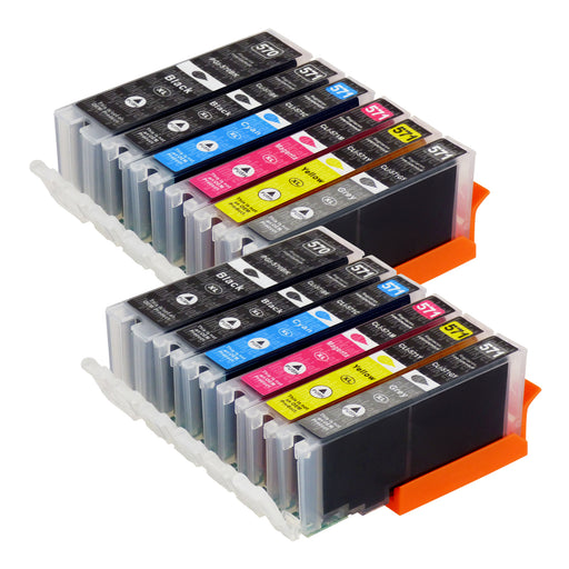 Huismerk Canon PGI-570XL/CLI-571XL Inktcartridge Multipack (4 zwart + 6 kleuren + 2 grijs)