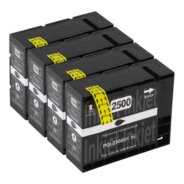 Huismerk Canon PGI-2500XL Inktcartridge Zwart (4 zwart)