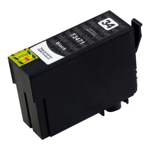 Huismerk Epson T34XL Inktcartridge Zwart (1 zwart)