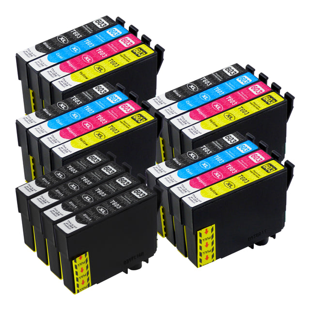 Huismerk Epson 603XL Inktcartridge Multipack (8 zwart + 12 kleuren)