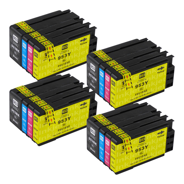 Huismerk HP 953XL Inktcartridge Multipack (4 zwart + 12 kleuren)