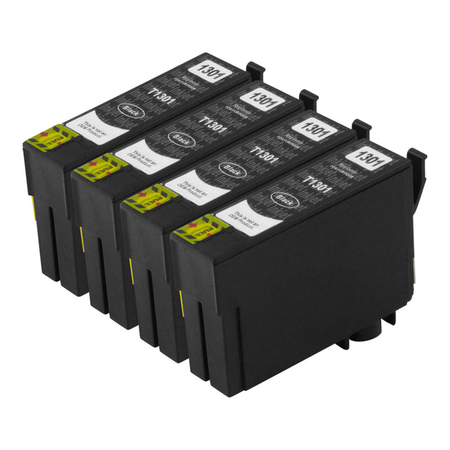 Huismerk Epson T13XL Inktcartridge Zwart (4 zwart)