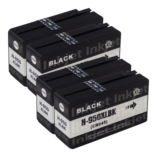 Huismerk HP 950XL Inktcartridge Zwart (4 zwart)