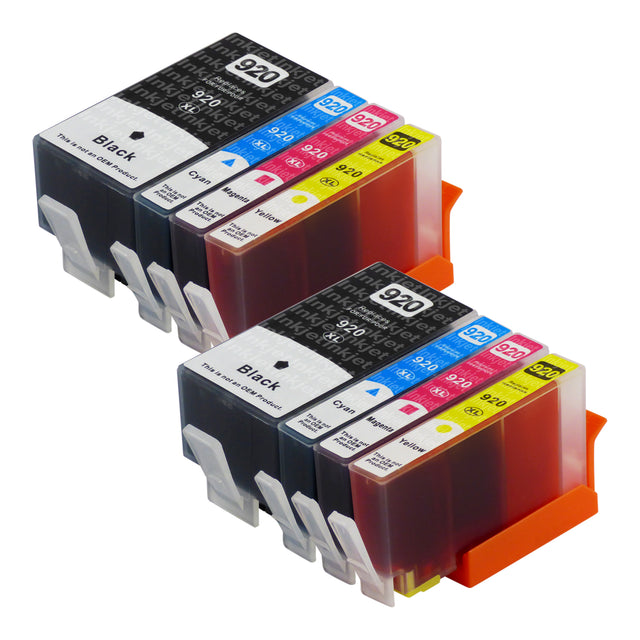 Huismerk HP 920XL Inktcartridge Multipack (2 zwart + 6 kleuren)