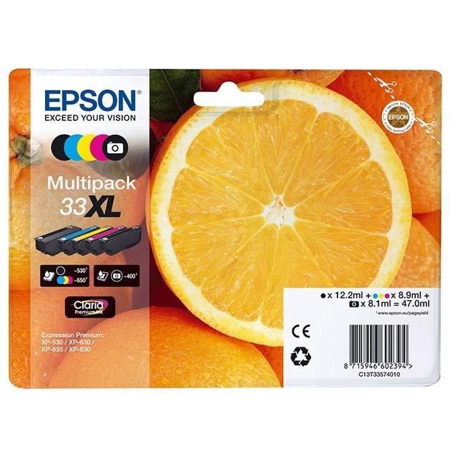 Epson T33XL (SINAASAPPELEN) Inktcartridges