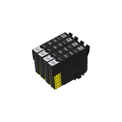 Huismerk Epson 603XL Inktcartridge Zwart (4 zwart)